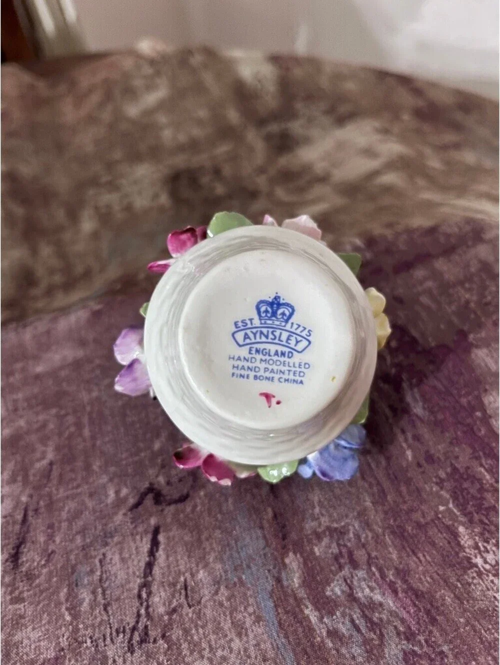 Vintage Aynsley English Bone China Flower Bouquet. Perfect College Daughter Gift